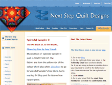 Tablet Screenshot of nextstepquiltdesigns.com